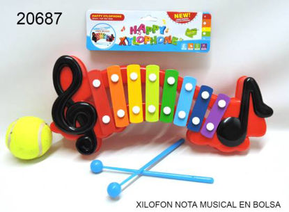 Imagen de XILOFON NOTA MUSICAL EN BOLSA 10.24